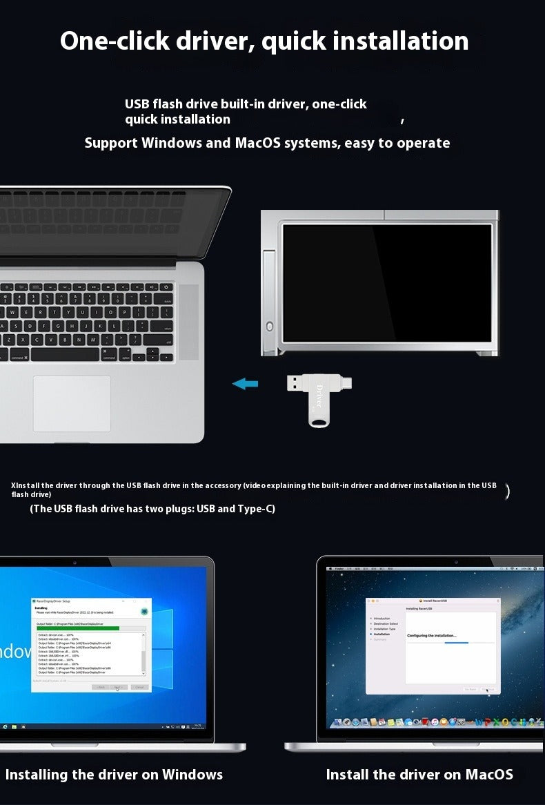 Portable Dual Screen Laptop Display