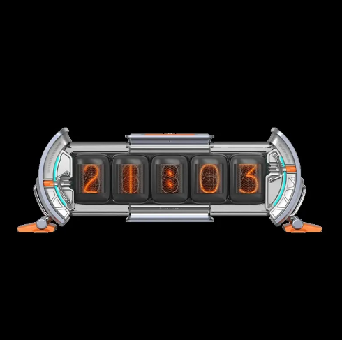 Retro Nixie Tube Style LED Desk Clock